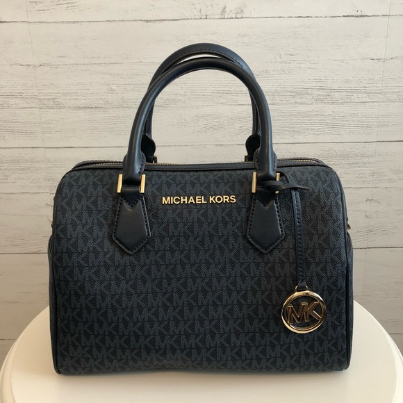 Michael Kors Handbags - Michael Kors Bedford Admiral Blue Large Duffle Satchel